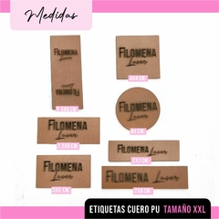 ETIQUETAS PU TAMAÑO XXL - comprar online