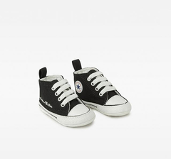 TENIS BABY CONVERSE CHUCK TAYLOR ALL STAR MY FIRST ALL STAR PRETO/BRANCO/BRANCO | CK04400001 - loja online