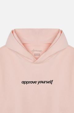 MOLETOM CANGURU APPROVE YOURSELF ROSA | 5057 - comprar online