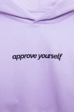 MOLETOM CROPPED APPROVE YOURSELF LILAS ROXO | 5063 - comprar online