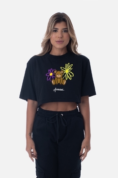 CROPPED APPROVE BOLD TEDDY BEAR PRETO | 5925 - comprar online