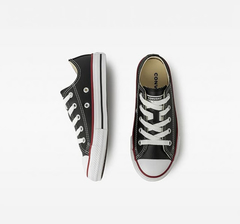 TENIS INFANTIL CHUCK TAYLOR ALL OX STAR PRETO/VERMELHO/BRANCO | CK04200003 - LOJA IZZY