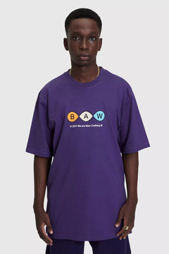 CAMISETA BAW REGULAR MOLECULES ROXO | 77311046 - comprar online