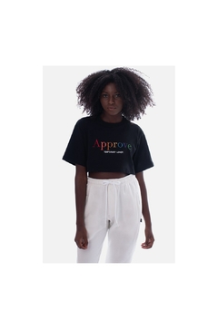 CROPPED REGULAR APPROVE RAINBOW PRETO | 4302