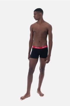 CUECA APPROVE BOXER PRETA COM VERMELHO | 0152 na internet