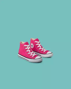 TENIS KIDS CONVERSE CANO ALTO CHUCK TAYLOR ALL STAR SEASONAL ROSA MORANGO/PRETO/BRANCO | CK04280041 na internet