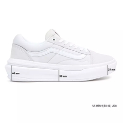 TENIS VANS UA OLD SKOOL OVERT CC BLACK/WHITE | VN0A7Q5EBA2 - LOJA IZZY