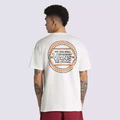 CAMISETA VANS CIRCLE CHECKER DROP V SS TEE MARSHMALLOW | VN0008F1FS8CASA