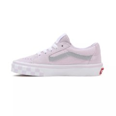 TENIS VANS UY SK8-LOW (REFLECTIVE SIDESTRIPE) CHECKERBOARD/LAVENDER FOG | VN0A7Q5LACA - LOJA IZZY