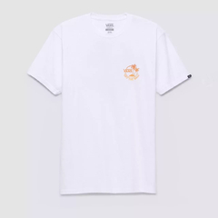 CAMISETA VANS CLASSIC MINI DUAL PALM II SS WHITE-HARVEST PUMPKIN | VN0A7SMYCB8CASA - LOJA IZZY