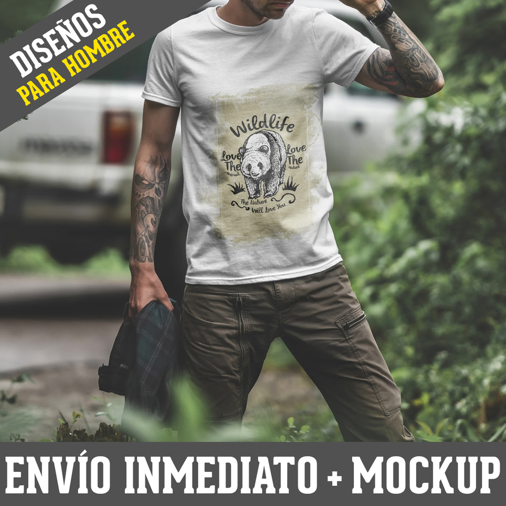 Disenos para Remeras Hombre Modelo 34 Digi Card