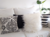 Almohadon Nordico Decorativo 40x40 - Rayado Negro - comprar online