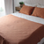 Pie de cama 2.00x1.40 mts - Manta cubre sillon - Colcha Ocre