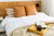 Almohadon decorativo nordico de Tusor Blanco raya beige 70x50 TS-7012 - comprar online