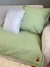 Pillow Manta Protector Cubre Asiento Sillon Tusor 3 Cuerpos Verde seco - Una Casa Mil Hogares