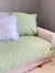 Pillow Manta Protector Cubre Asiento Sillon Tusor 3 Cuerpos Verde seco - tienda online