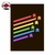 Cuadro - Rainbow Meeple Ray Flag