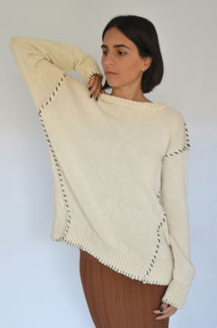Sweatere Jota - Hueso - comprar online