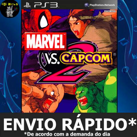 Jogo Patch De Luta Marvel Vs Capcom 2 Play2 Playstation 2