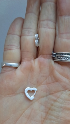 Mini argollitas corazón cubic en internet