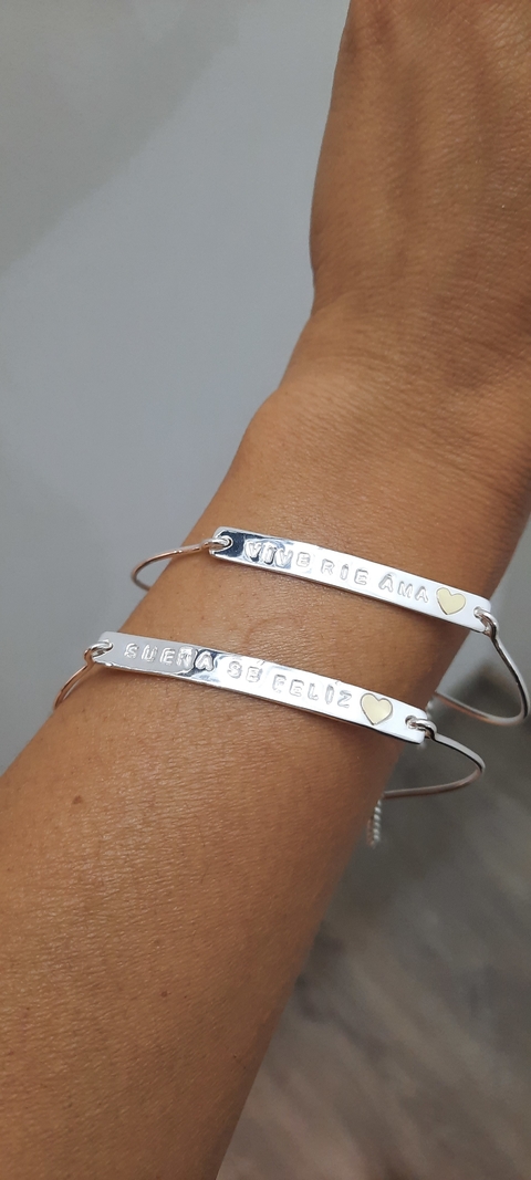 PULSERA DE IDENTIDAD CON PIEDRAS NIÑO - MP Joyas