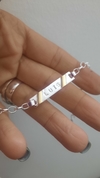 Pulsera Identidad adulto con aplique de oro