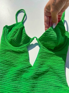 Maiô Ariel Verde Bandeira Duna Stripe - comprar online