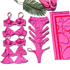 Biquini Basic Caju Rosa Tira - loja online