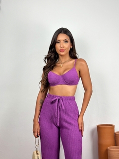 Calça Roxo Duna Stripe na internet