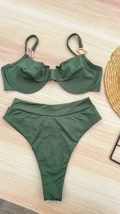 Biquíni Marina Verde Militar Hot Pants - comprar online