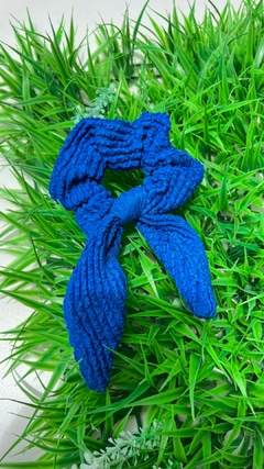 Scrunchie alexandria monaco ( azul )
