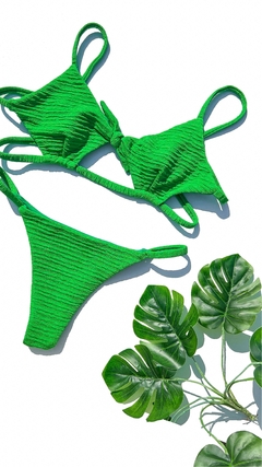 Biquíni Stella Verde Bandeira Duna Stripe Tira - comprar online