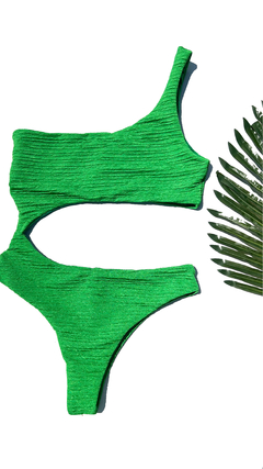 Maiô Olívia Verde Bandeira Duna Stripe - comprar online