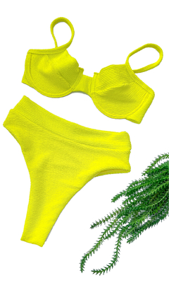 Biquíni Marina Amarelo Fluor Mykonos Hot Pants