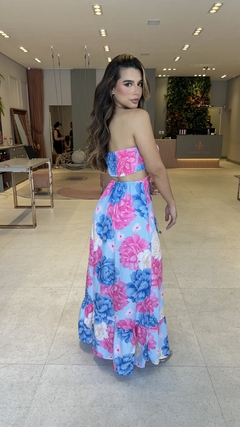 Vestido Tomara Que Caia Floral Azul New - loja online