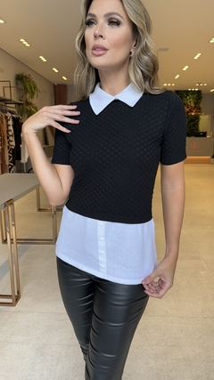 BLUSA TRICOT SOBREPOSIÇÃO ISADORA