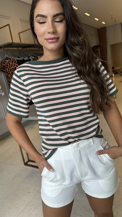 T-Shirt Modal Listrada Rafaela - loja online