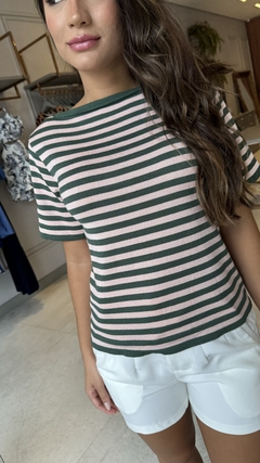 T-Shirt Modal Listrada Rafaela