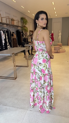 Vestido Esmeralda Rosa Floral - comprar online