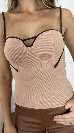 CROPPED TRICOT CAROL NUDE - comprar online