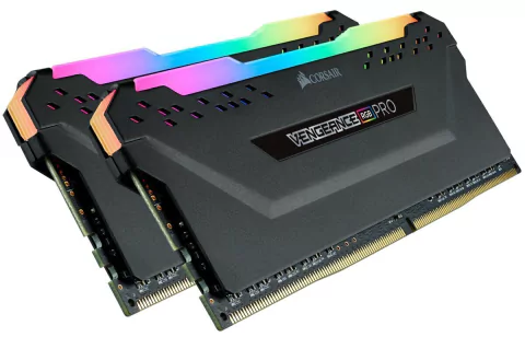 MEMORIA DDR4 CORSAIR 16GB (2X8GB) 3200 MHZ VENGEANCE RGB PRO BLACK (5381) IN