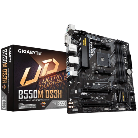 MOTHER GIGABYTE B550M DS3H DDR4 AM4 (SERIE 3000/4000/5000) (9416) IN