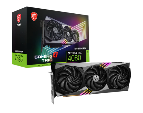 VGA MSI GEFORCE RTX 4080 GAMING X TRIO 16G (7229) IN