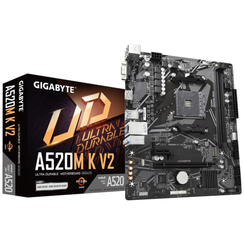 MOTHER GIGABYTE A520M K V2 DDR4 AM4 (SERIE 3000/4000/5000) (2771) IN