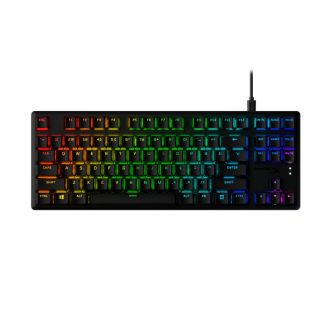 TECLADO HYPERX ALLOY ORIGINS CORE PBT MERCO RGB SWITCH HX AQUA SP (2317) IN