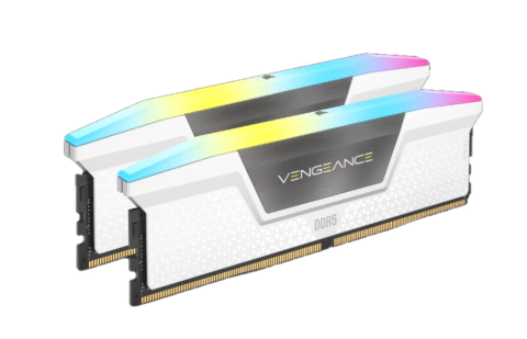 MEMORIA DDR5 CORSAIR 32GB (2X16GB) 5200 MHZ VENGEANCE RGB WHITE (4670) IN