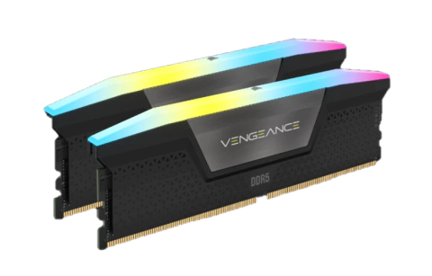 MEMORIA DDR5 CORSAIR 32GB (2X16GB) 5600 MHZ VENGEANCE RGB BLACK (0213) IN