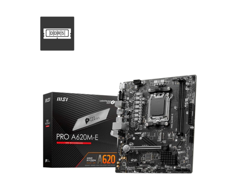 MOTHER MSI PRO A620M-E DDR5 AM5 (SERIES 7000/8000) (3804) IN