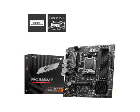 MOTHER MSI PRO B650M-P DDR5 AM5 (SERIES 7000/8000) (0953) IN