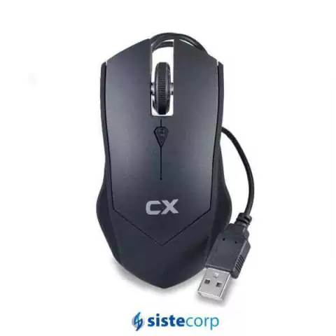 MOUSE OPTICO CX USB BLACK/SILVER AR